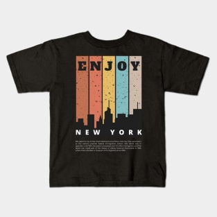 New york: The city never stops Kids T-Shirt